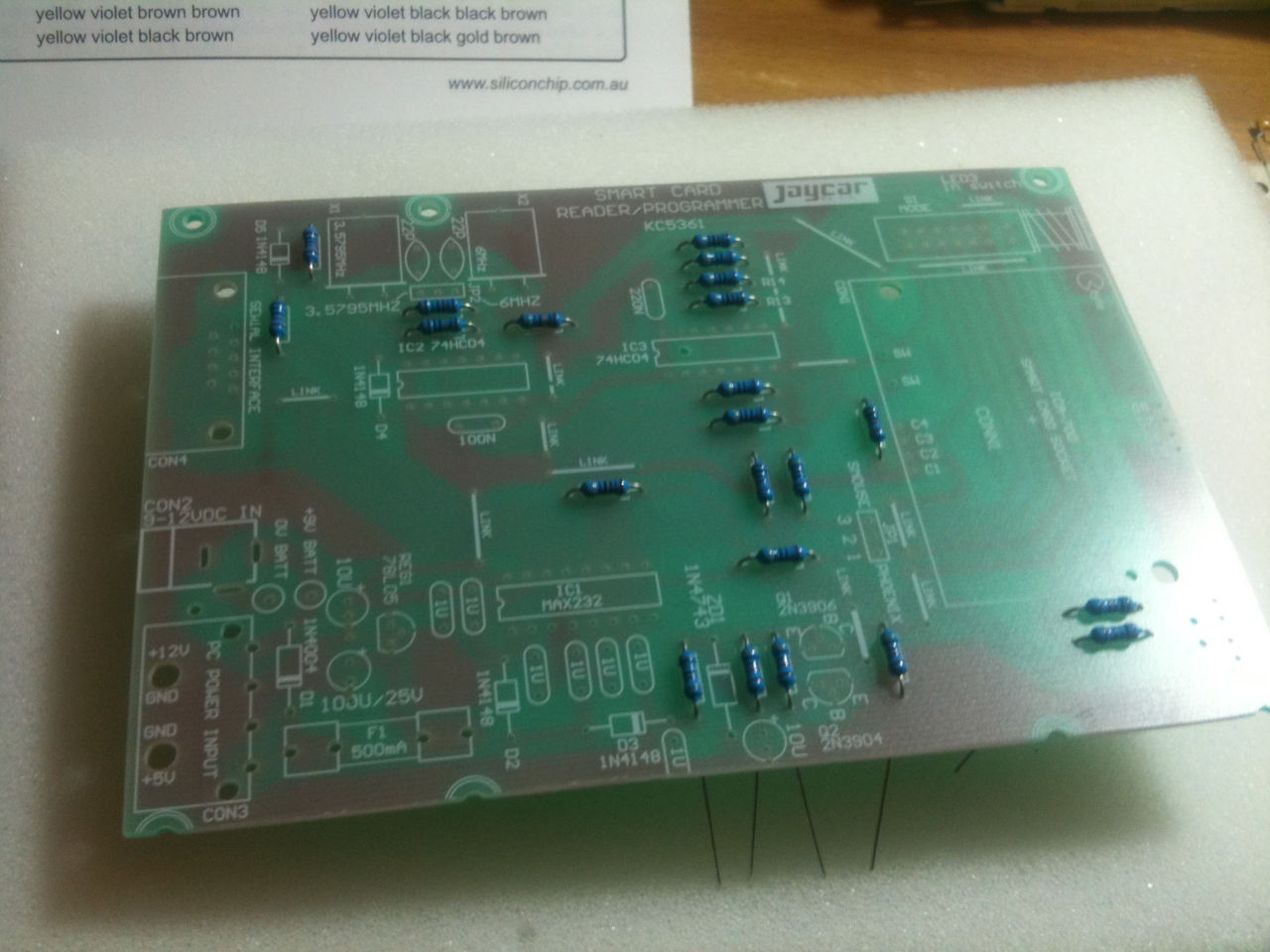 Resistors Added