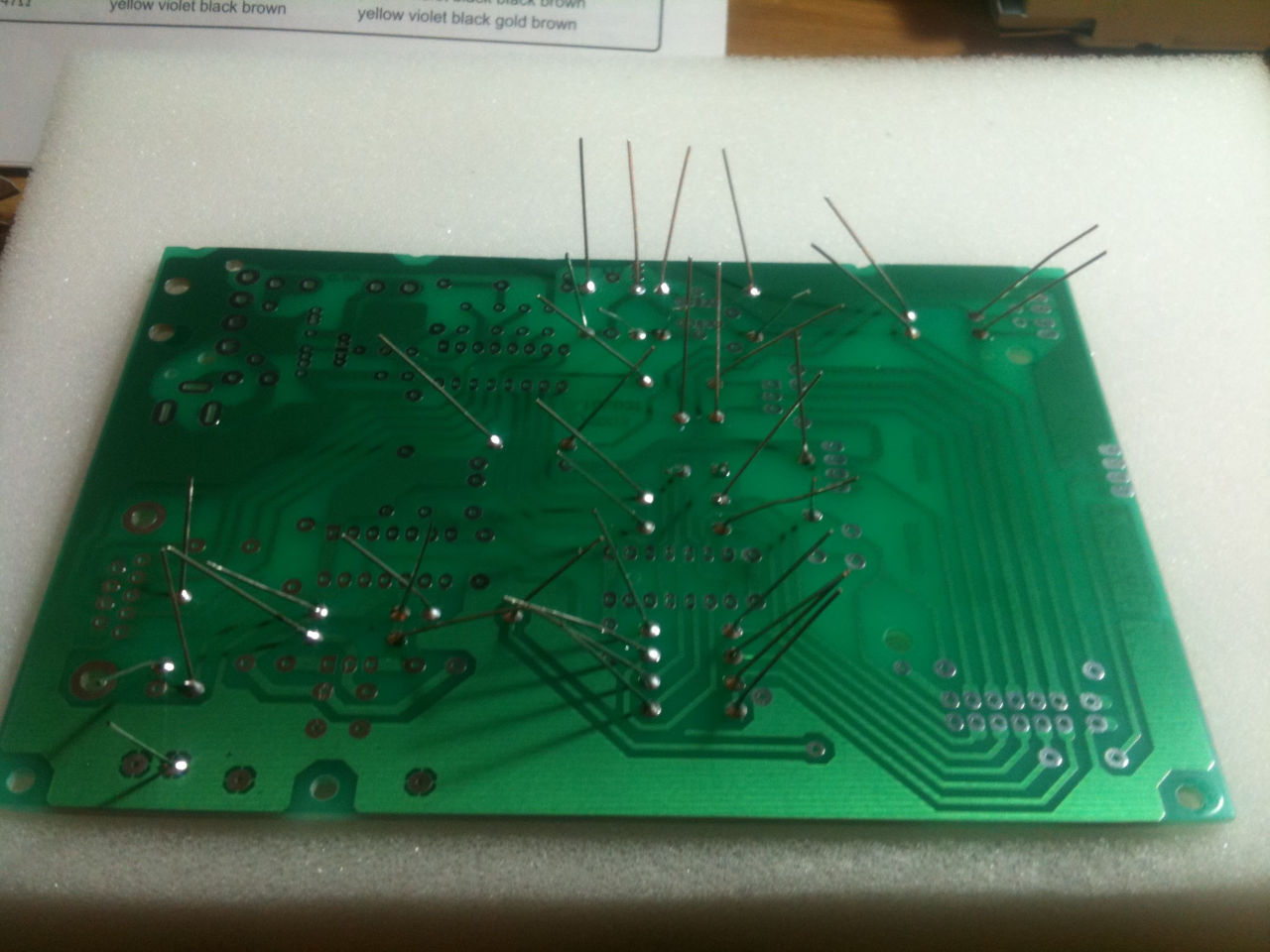 Resistors Soldered