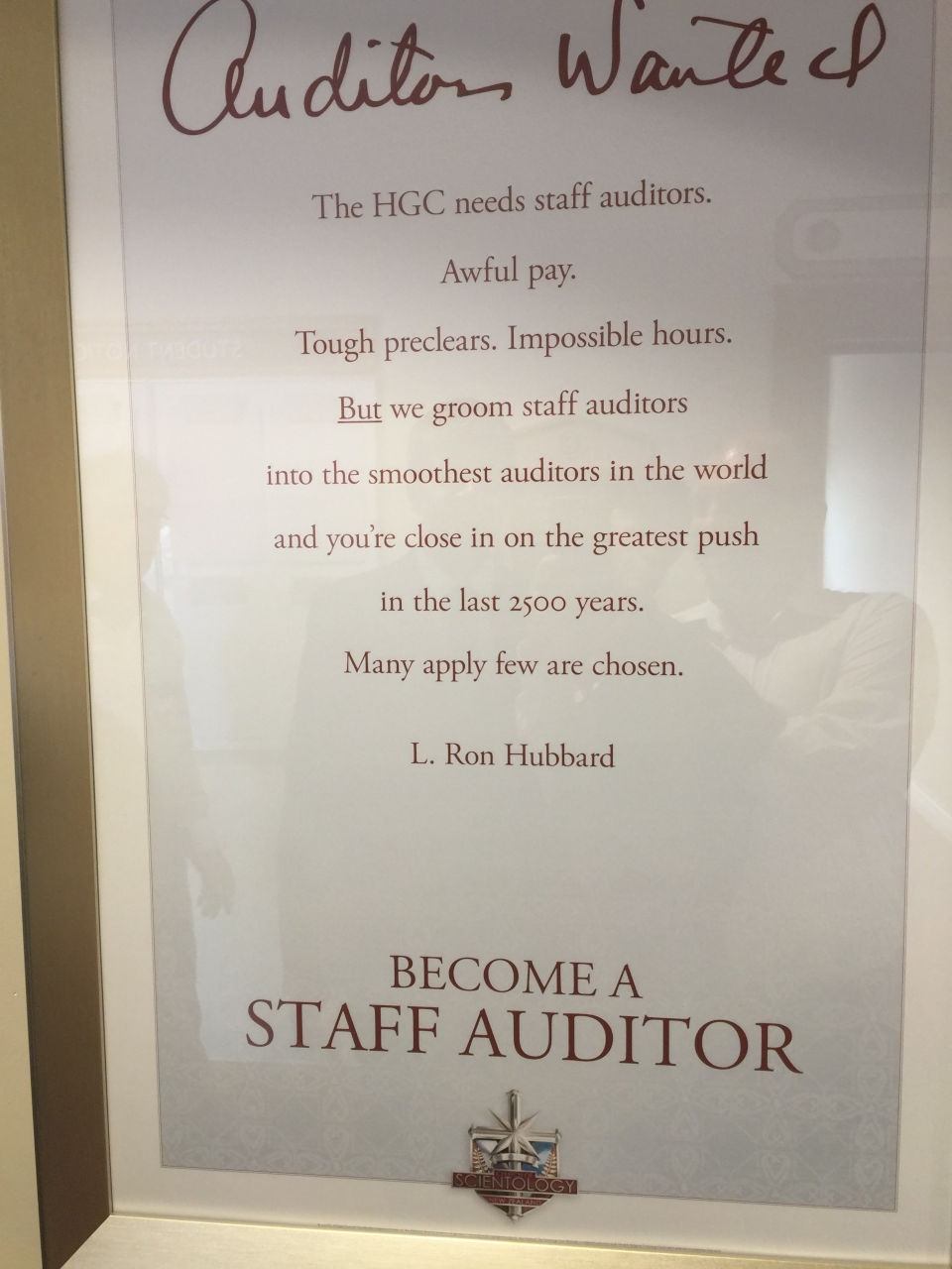 Auditors Wanted